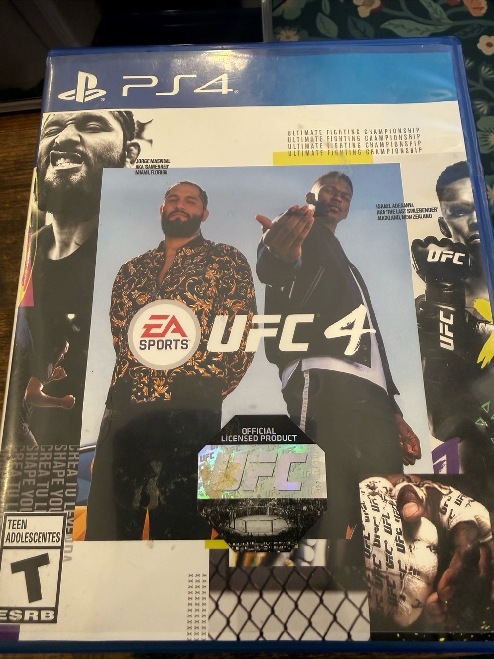 EA Sports UFC 4 (PS4) - Blue/White Game Case